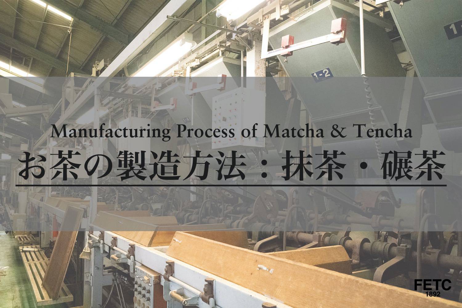 Sencha, Tencha, Matcha Tea Processing Machinery