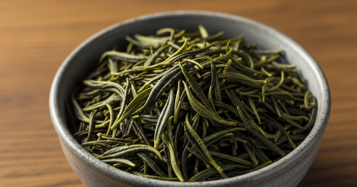 Sayamakaori cold-hardy tea cultivar leaves in Saitama tea garden setting